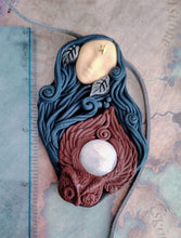 Load image into Gallery viewer, Owl Spirit Animal Goddess Necklace, Wisdom and Intuition Sacred Feminine Jewelry