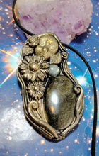 Load image into Gallery viewer, Oshun, Orisha Necklace | African Black Goddess of Love, Beauty and Abundance | Obsidian Yoruba Jewelry