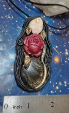 Load image into Gallery viewer, Lilith Necklace, First Feminist Statue Figurine Pendant. Dark Goddess, Divine Feminine Occult Jewelry