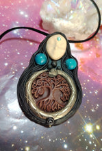 Load image into Gallery viewer, PREORDER Ayahuasca Yage Spirit Necklace | Shamanic Healing Sacred Plants Psychedelic Jewelry