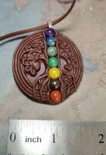 Load image into Gallery viewer, Tree of Life, 7 Chakra Gemstone Set Necklace. Grounding, Healing, Activation, Balancing