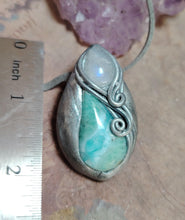 Load image into Gallery viewer, Sea Witch, Larimar Mermaid Necklace Pendant. Mermaidcore Jewelry