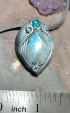 Load image into Gallery viewer, Druid, Moonstone Apatite Necklace | Celtic Elven Jewelry | Mystical Women Gift