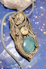 Load image into Gallery viewer, Maat, Egyptian Goddess of Truth Necklace | Lapis Lazuli, Turquoise Pendant| Ancient Egyptian Revival Jewelry