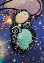 Load image into Gallery viewer, Yemaya Ocean Goddess Orisha Necklace | Yemoja, Yoruba Water Spirit Jewelry