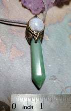 Load image into Gallery viewer, PREORDER Archangel Raphael Necklace | Green Aventurine and Moonstone | St Raphael Healing Jewelry