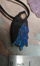 Load image into Gallery viewer, Dragons Breath, Mexican Fire Opal and Aura Kyanite Necklace. Mythical Jewelry
