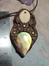 Load image into Gallery viewer, Gaia Divine Feminine Art Jewelry, Earth Goddess Pendant Necklace