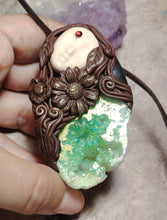 Load image into Gallery viewer, Pachamama Statue Figurine Necklace | Gaia Divine Feminine Goddess Art Jewelry
