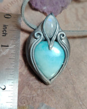 Load image into Gallery viewer, Sea Witch, Larimar Mermaid Necklace Pendant. Mermaidcore Jewelry