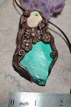 Load image into Gallery viewer, Gaia Earth Goddess Statue Figurine Necklace | Pachamama Divine Feminine Art Jewelry