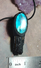 Load image into Gallery viewer, PREORDER Psychic Shield, Black Tourmaline Necklace | Empaths Spiritual and Energy Protection Jewelry