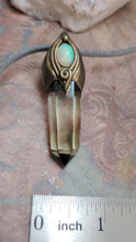 Load image into Gallery viewer, PREORDER Abundance, Citrine Fire Opal Necklace | Manifestation Money Amulet for Prosperity and Positive Energy