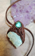 Load image into Gallery viewer, PREORDER Lemurian Starseed Hemimorphite Crystal Necklace | Light Codes Activation Pendant