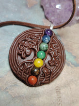 Load image into Gallery viewer, Men's Seven Chakra Gemstone Necklace | Healing, Activation, Clearing, Balancing and Alignment