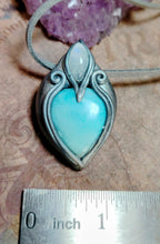 Load image into Gallery viewer, Sea Witch, Larimar Mermaid Necklace Pendant. Mermaidcore Jewelry