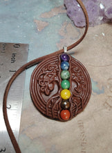 Load image into Gallery viewer, Men's Seven Chakra Gemstone Necklace | Healing, Activation, Clearing, Balancing and Alignment