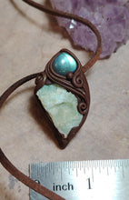 Load image into Gallery viewer, PREORDER Lemurian Starseed Hemimorphite Crystal Necklace | Light Codes Activation Pendant