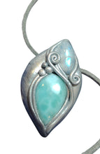 Load image into Gallery viewer, PREORDER Sea Witch, Larimar Mermaid Necklace Pendant. Mermaidcore Jewelry