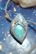 Load image into Gallery viewer, PREORDER Sea Witch, Larimar Mermaid Necklace Pendant. Mermaidcore Jewelry