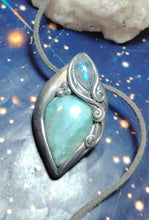 Load image into Gallery viewer, PREORDER Sea Witch, Larimar Mermaid Necklace Pendant. Mermaidcore Jewelry