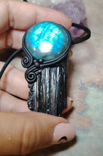 Load image into Gallery viewer, PREORDER Psychic Shield, Black Tourmaline Necklace | Empaths Spiritual and Energy Protection Jewelry