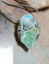 Load image into Gallery viewer, PREORDER Siren Necklace | Raw Aquamarine & Moonstone | Mermaid, Selkie, Sea Witch Jewelry