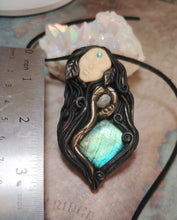 Load image into Gallery viewer, PREORDER Ayahuasca Yage Spirit Necklace | Shamanic Healing Sacred Plants Psychedelic Jewelry - LABRADORITE
