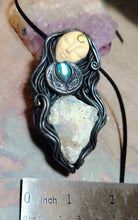 Load image into Gallery viewer, PREORDER Hecate Necklace | Hekate Triple Moon Goddess of Witches, Magic and Witchcraft | Esoteric Occult