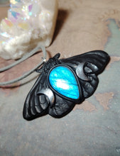 Load image into Gallery viewer, PREORDER Luna Moth Necklace | Moon Phases Insect Pendant | Wiccan, Occult, Witchy Jewelry