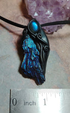 Load image into Gallery viewer, PREORDER Andromedan. Kyanite Crystal Pendant Labradorite Necklace | Starseed Andromeda Origins Jewelry
