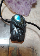 Load image into Gallery viewer, PREORDER Warrior, Black Tourmaline Necklace | Energy and Spiritual Protection Jewelry