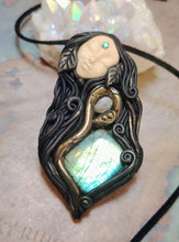 Load image into Gallery viewer, PREORDER Ayahuasca Yage Spirit Necklace | Shamanic Healing Sacred Plants Psychedelic Jewelry - LABRADORITE