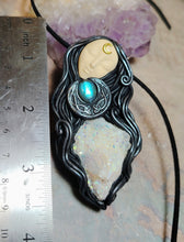 Load image into Gallery viewer, PREORDER Hecate Necklace | Hekate Triple Moon Goddess of Witches, Magic and Witchcraft | Esoteric Occult