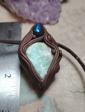 Load image into Gallery viewer, Lemurian Starseed Hemimorphite Crystal Necklace | Light Codes Activation Pendant