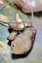Load image into Gallery viewer, PREORDER The Hummingbird | San Pedro Cactus, Huachuma, Jewelry | Spirit Animal Shamanic Necklace Pendant