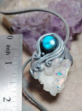 Load image into Gallery viewer, Arcturian Starseed Necklace | Angel Aura Quartz & Labradorite Pendant | Arcturus Galaxy Origins Jewelry