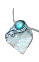 Load image into Gallery viewer, Arcturian Starseed Necklace | Angel Aura Quartz & Labradorite Pendant | Arcturus Galaxy Origins Jewelry