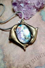 Load image into Gallery viewer, PREORDER Soulmate Dolphin Spirit Pendant. Labradorite Spectrolite Necklace