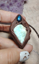 Load image into Gallery viewer, Lemurian Starseed Hemimorphite Crystal Necklace | Light Codes Activation Pendant