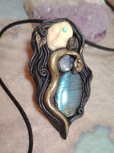 Load image into Gallery viewer, PREORDER Ayahuasca Yage Spirit Necklace | Shamanic Healing Sacred Plants Psychedelic Jewelry - LABRADORITE