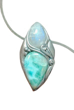 Load image into Gallery viewer, PREORDER Sea Witch, Larimar Mermaid Necklace Pendant. Mermaidcore Jewelry