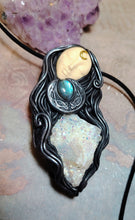 Load image into Gallery viewer, PREORDER Hecate Necklace | Hekate Triple Moon Goddess of Witches, Magic and Witchcraft | Esoteric Occult