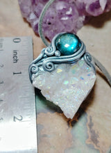 Load image into Gallery viewer, Arcturian Starseed Necklace | Angel Aura Quartz & Labradorite Pendant | Arcturus Galaxy Origins Jewelry