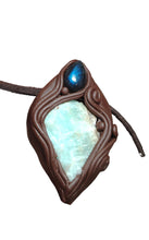 Load image into Gallery viewer, Lemurian Starseed Hemimorphite Crystal Necklace | Light Codes Activation Pendant