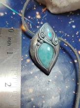 Load image into Gallery viewer, PREORDER Sea Witch, Larimar Mermaid Necklace Pendant. Mermaidcore Jewelry