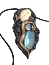 Load image into Gallery viewer, PREORDER Ayahuasca Yage Spirit Necklace | Shamanic Healing Sacred Plants Psychedelic Jewelry - LABRADORITE