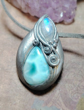 Load image into Gallery viewer, PREORDER Sea Witch, Larimar Mermaid Necklace Pendant. Mermaidcore Jewelry