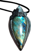 Load image into Gallery viewer, The Morrigan, Wiccan Jewelry Necklace | Black Raven Crow Witch Pendant | Irish Occult Jewelry

