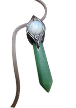 Load image into Gallery viewer, PREORDER Archangel Raphael Necklace | Green Aventurine and Moonstone | St Raphael Healing Jewelry
